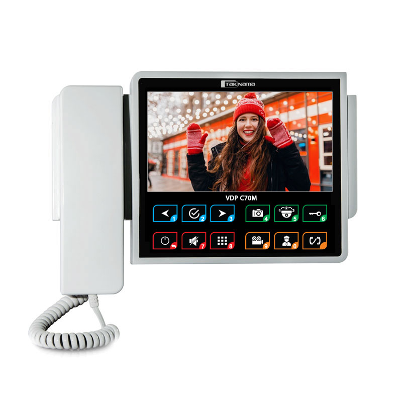 آیفون تصویری تکنما 7 اینچ با ارتباط داخلی مدل C70m