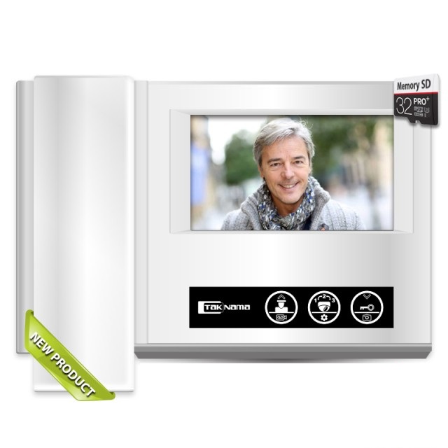 گوشی درب بازکن تصویری تکنما 4.3 اینچ با حافظه مدل D43m